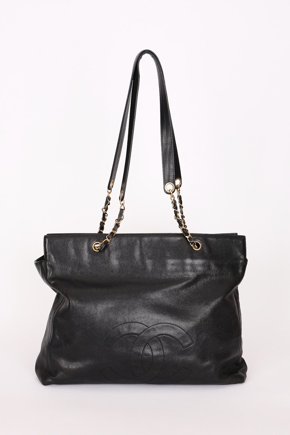 Chanel Timeless Tote Black Caviar 24K GP