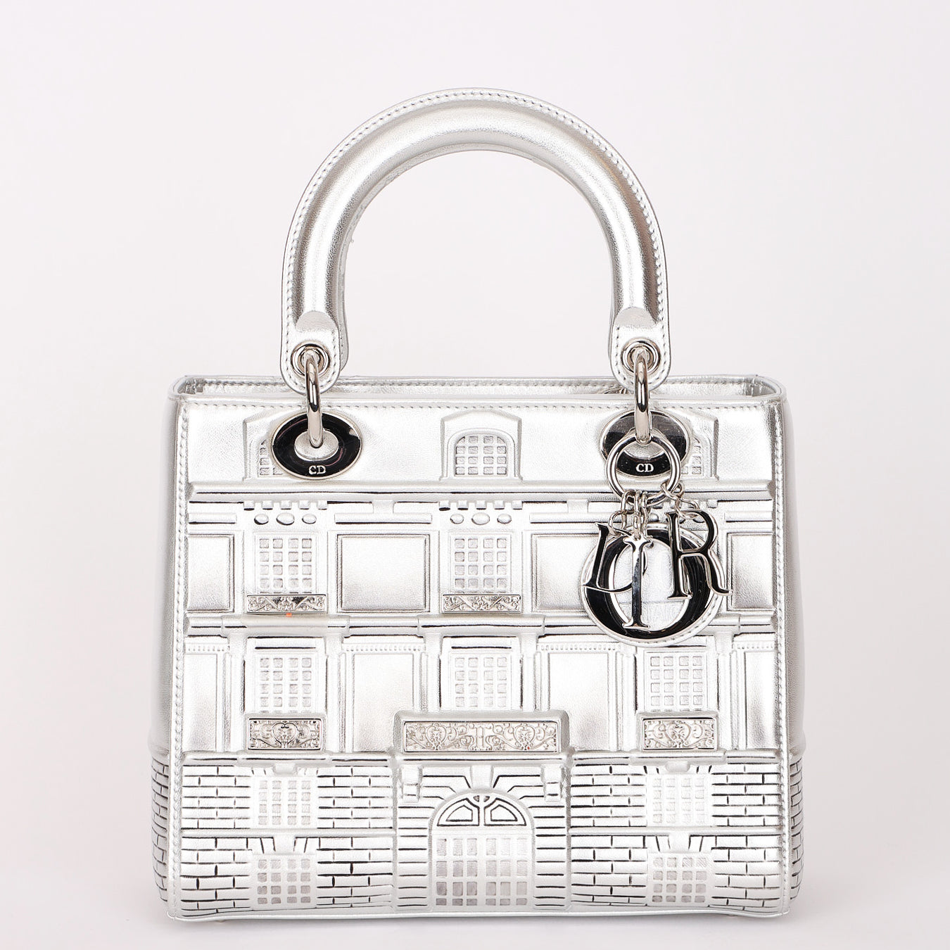 Dior x Penny Slinger "30 Avenue Montaigne" Medium Lady Dior Silver