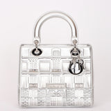 Dior x Penny Slinger "30 Avenue Montaigne" Medium Lady Dior Silver