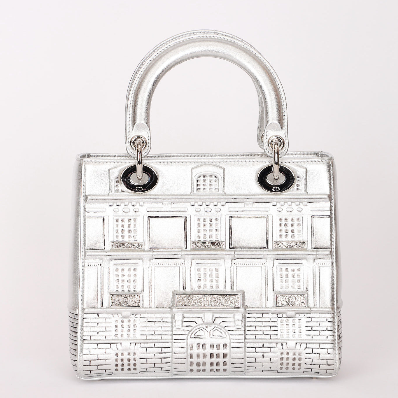 Dior x Penny Slinger "30 Avenue Montaigne" Medium Lady Dior Silver