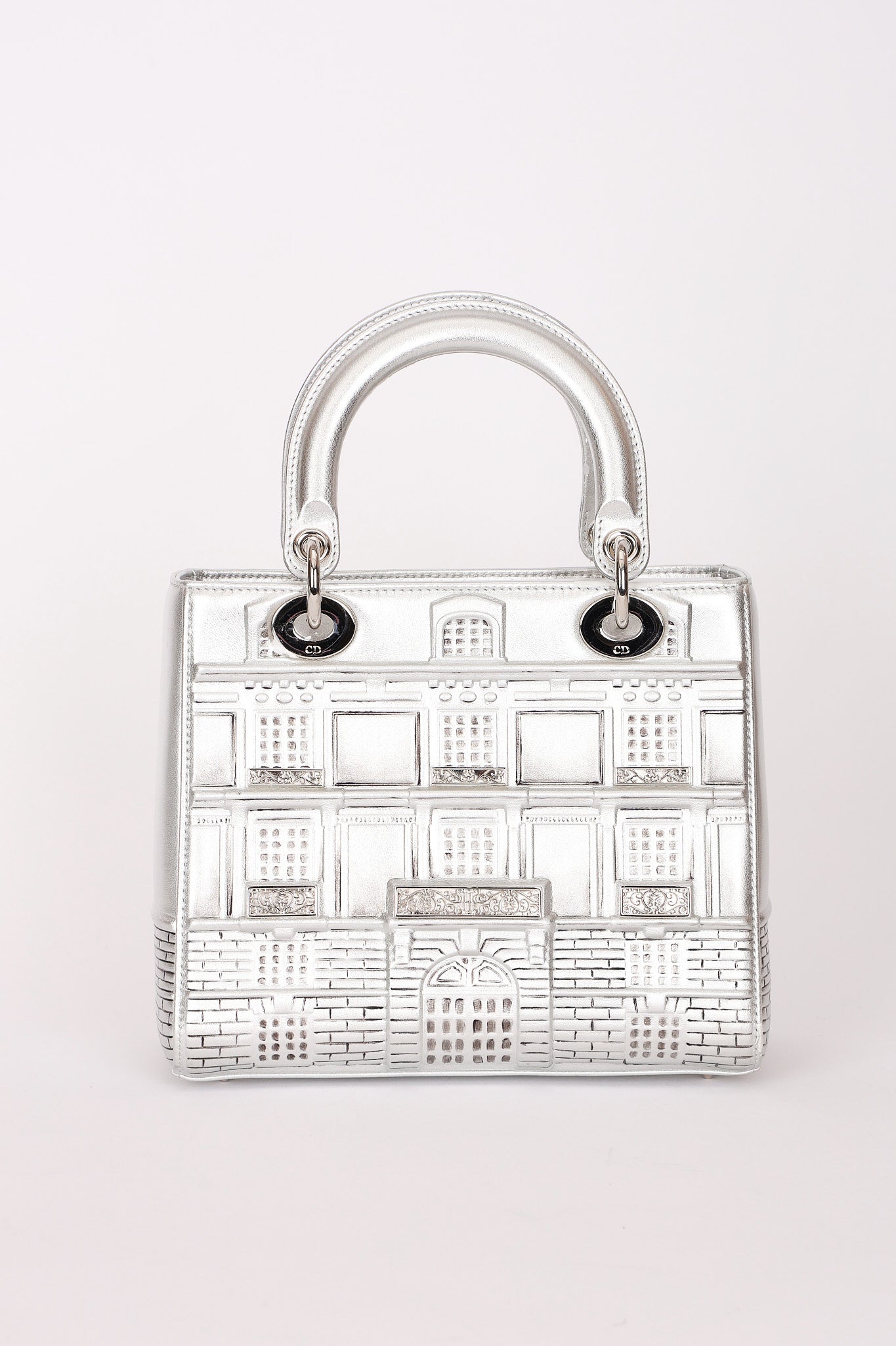 Dior x Penny Slinger "30 Avenue Montaigne" Medium Lady Dior Silver