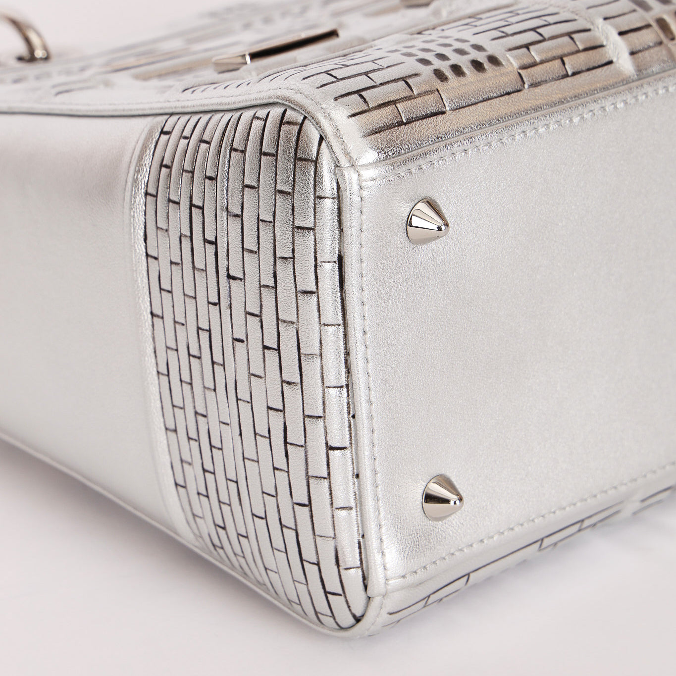 Dior x Penny Slinger "30 Avenue Montaigne" Medium Lady Dior Silver