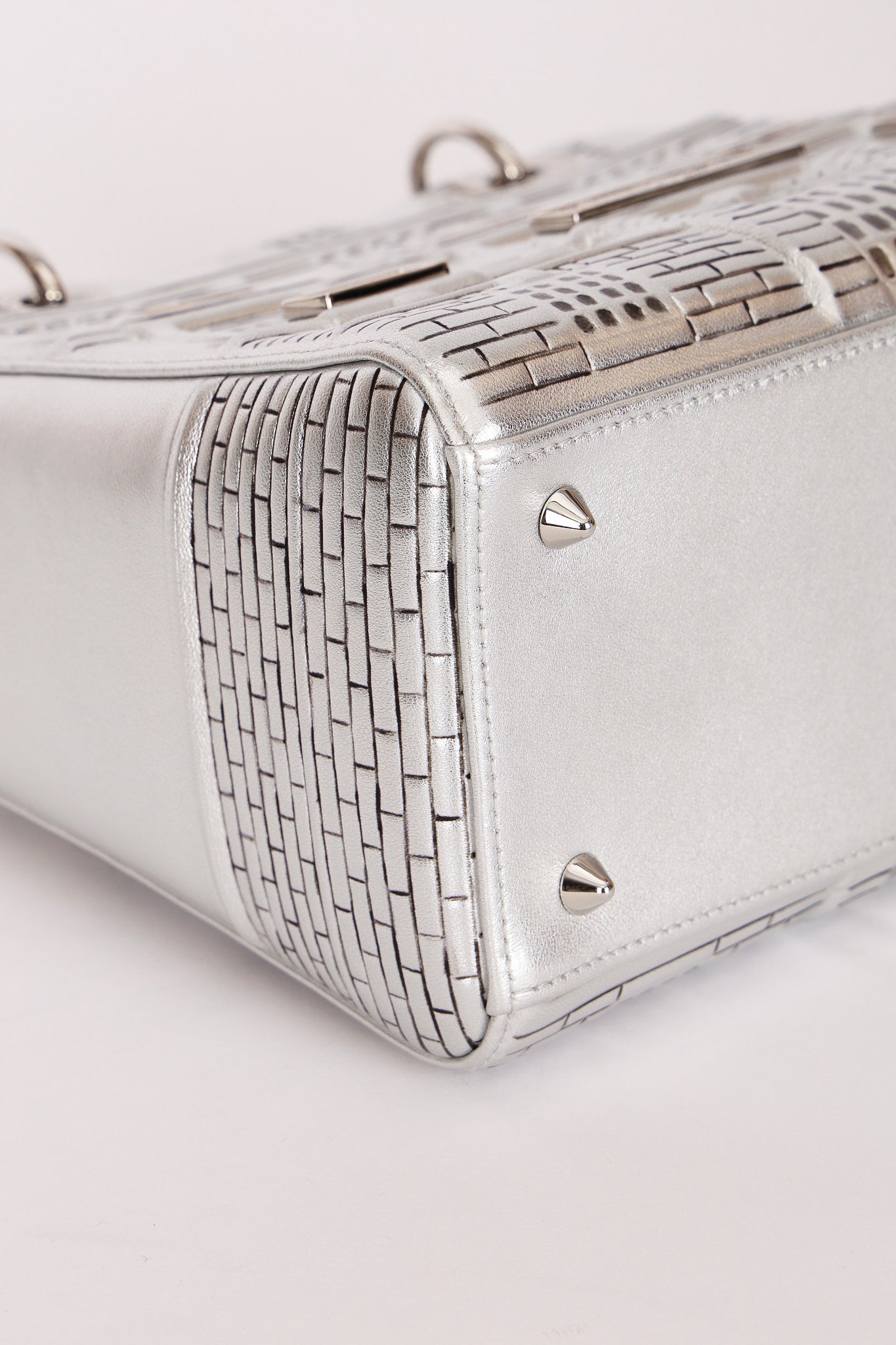 Dior x Penny Slinger "30 Avenue Montaigne" Medium Lady Dior Silver