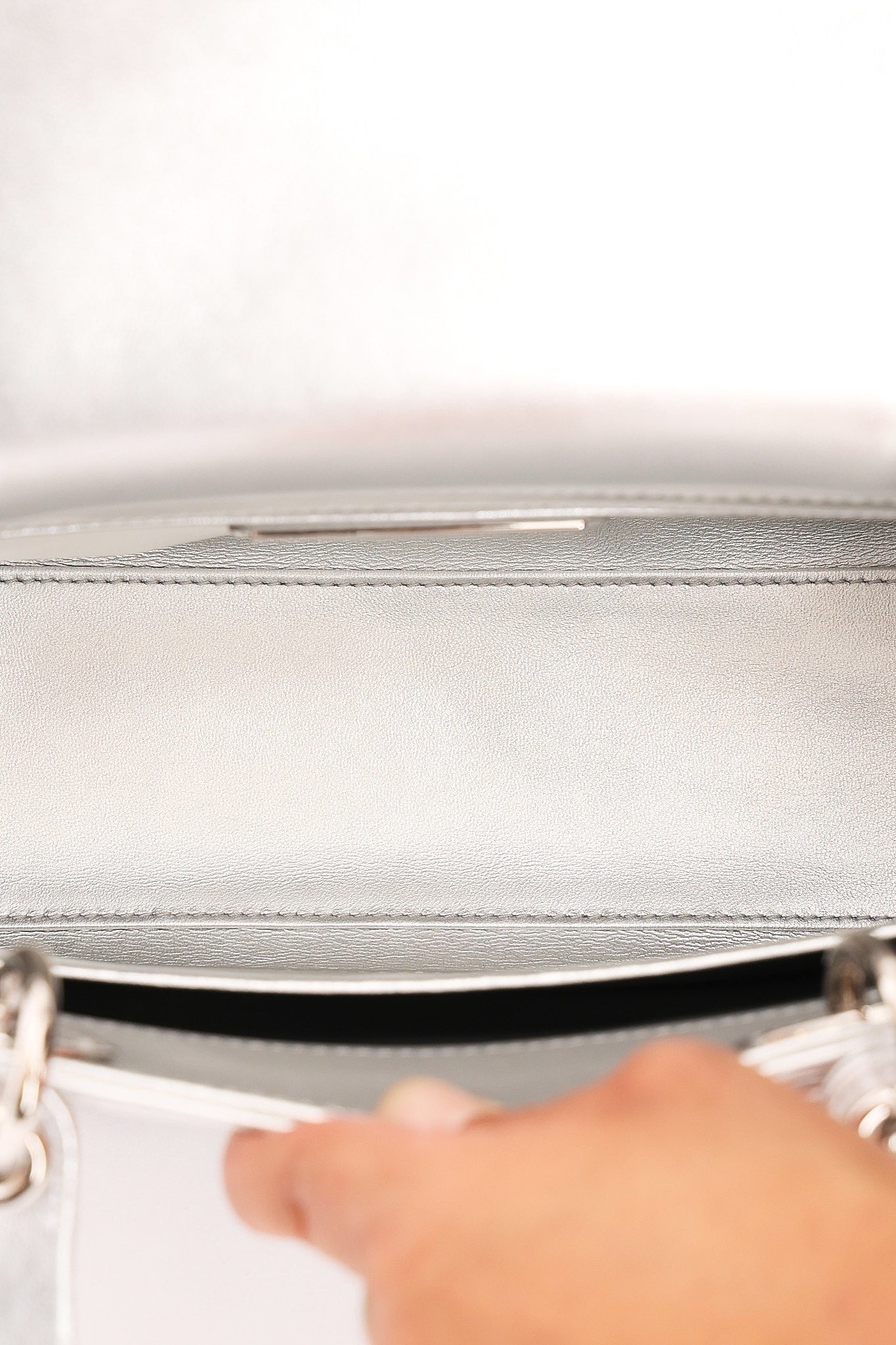 Dior x Penny Slinger "30 Avenue Montaigne" Medium Lady Dior Silver