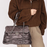 Chanel Sharpei Flap Metallic Grey 2007 SHW