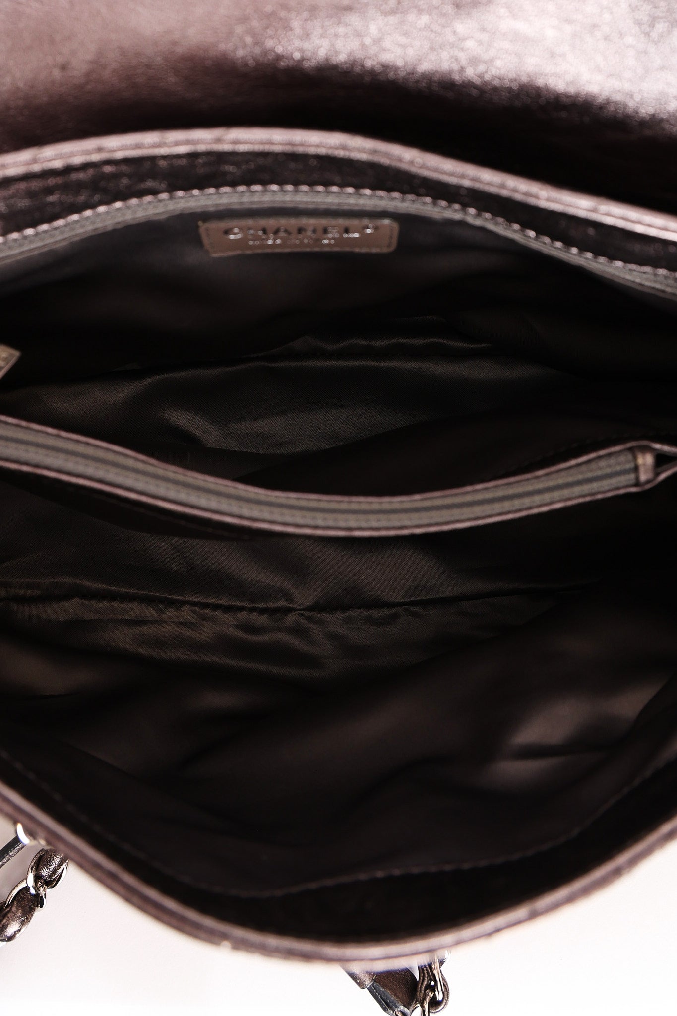 Chanel Sharpei Flap Metallic Grey 2007 SHW
