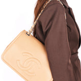 Chanel Timeless Chain Flap Beige Caviar 2012 SHW