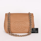 Chanel Timeless Flap Beige Caviar SHW