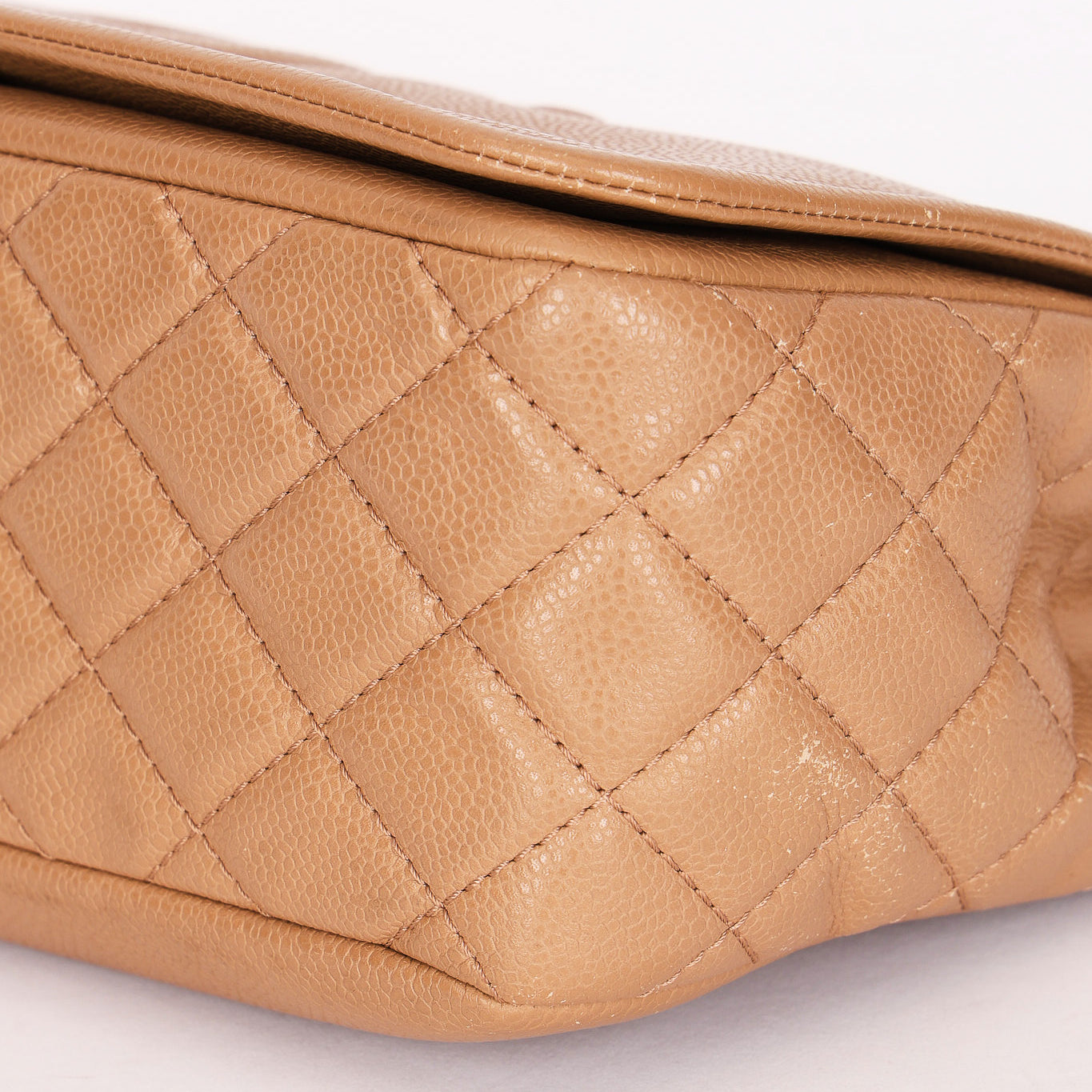 Chanel Timeless Flap Beige Caviar SHW