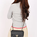 Chanel Mini Rectangle Flap Black Caviar AGHW