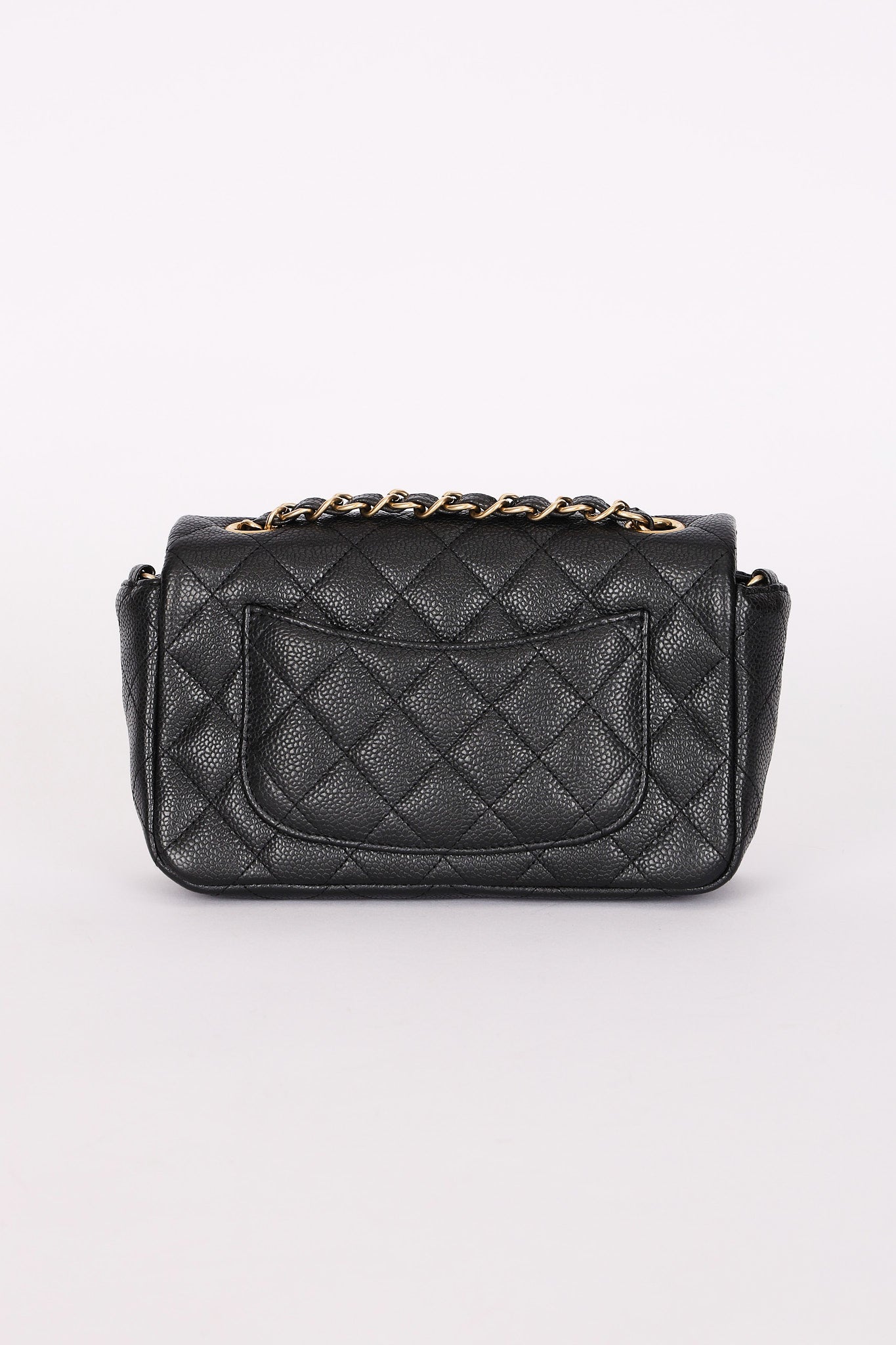 Chanel Mini Rectangle Flap Black Caviar AGHW
