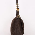 Fendi Mamma Forever Baguette Brown Nubuck Shimmer GHW
