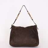 Fendi Mamma Forever Baguette Brown Nubuck Shimmer GHW