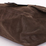 Fendi Mamma Forever Baguette Brown Nubuck Shimmer GHW