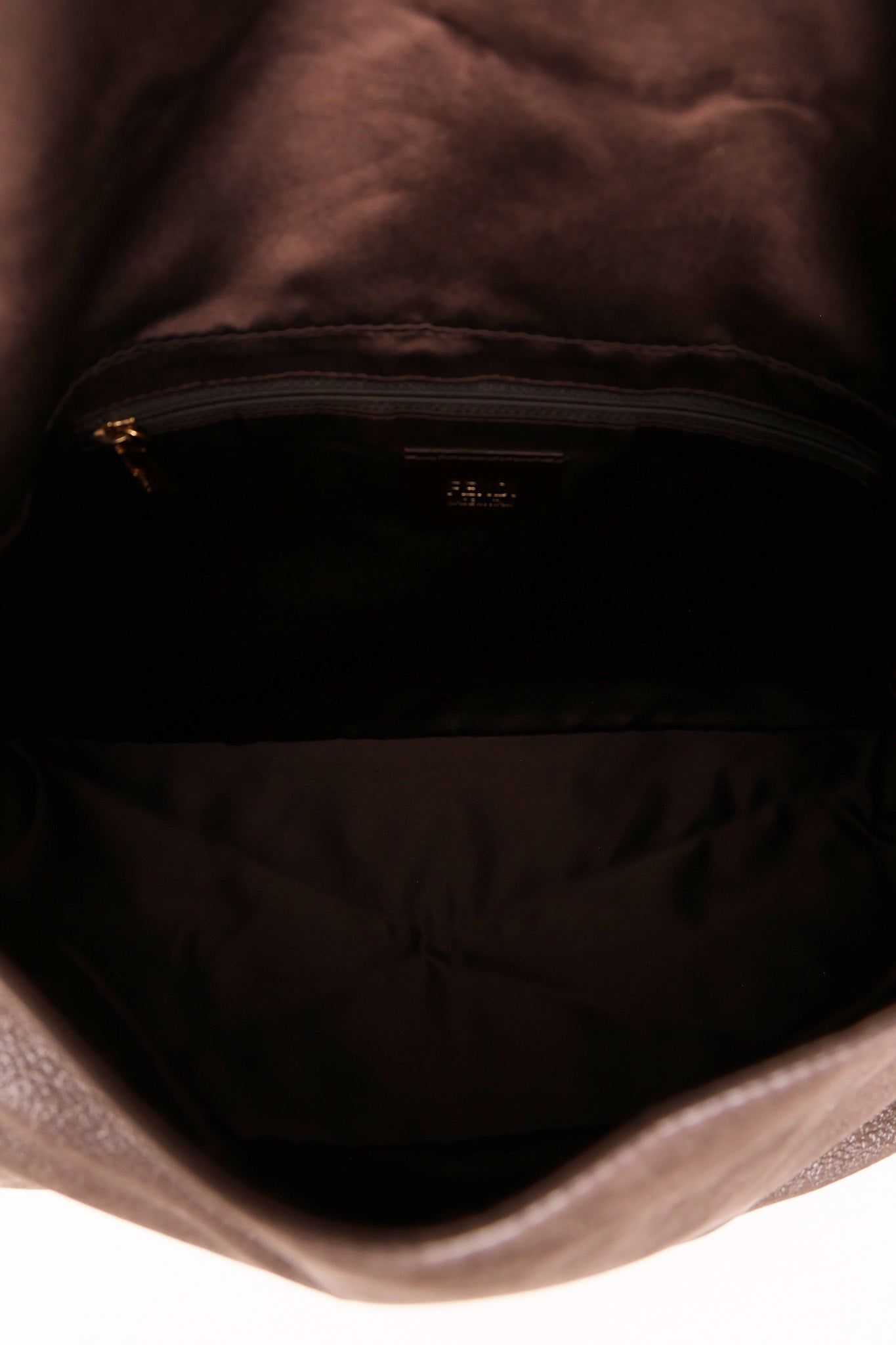 Fendi Mamma Forever Baguette Brown Nubuck Shimmer GHW