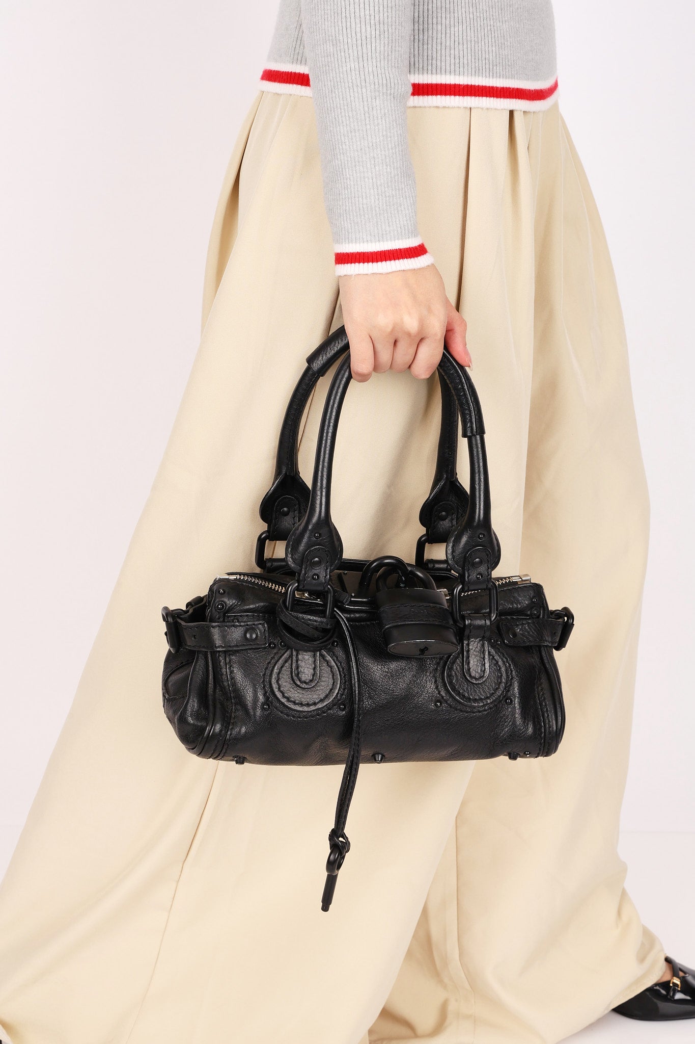 Chloe Black-Out Mini Paddington Bag