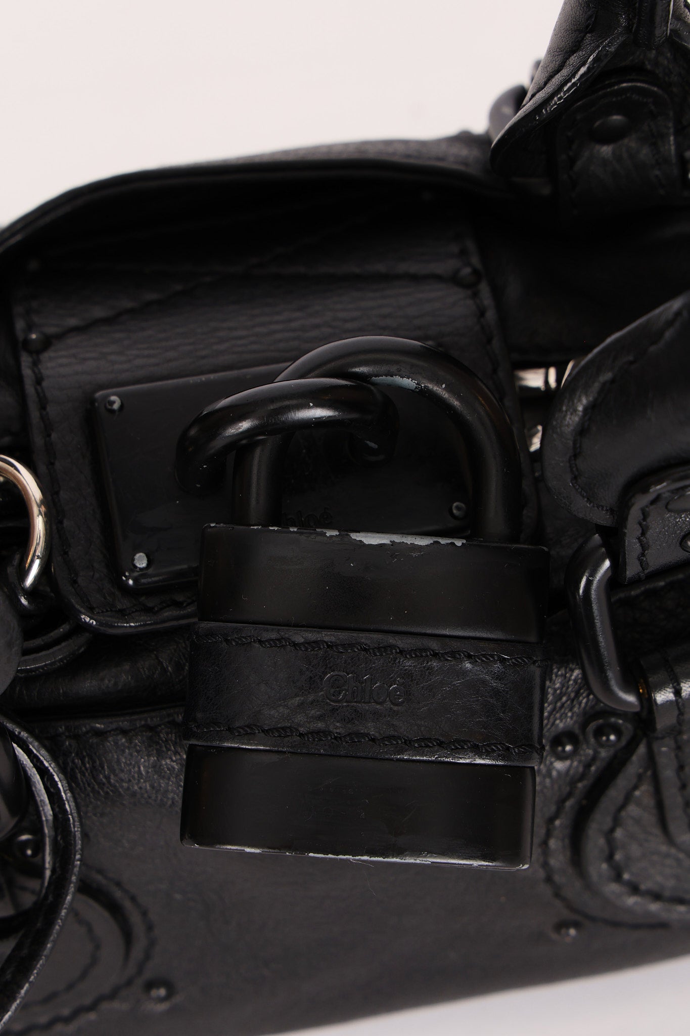 Chloe Black-Out Mini Paddington Bag