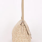 Fendi Zucchino Mini Mamma Baguette Coated Canvas