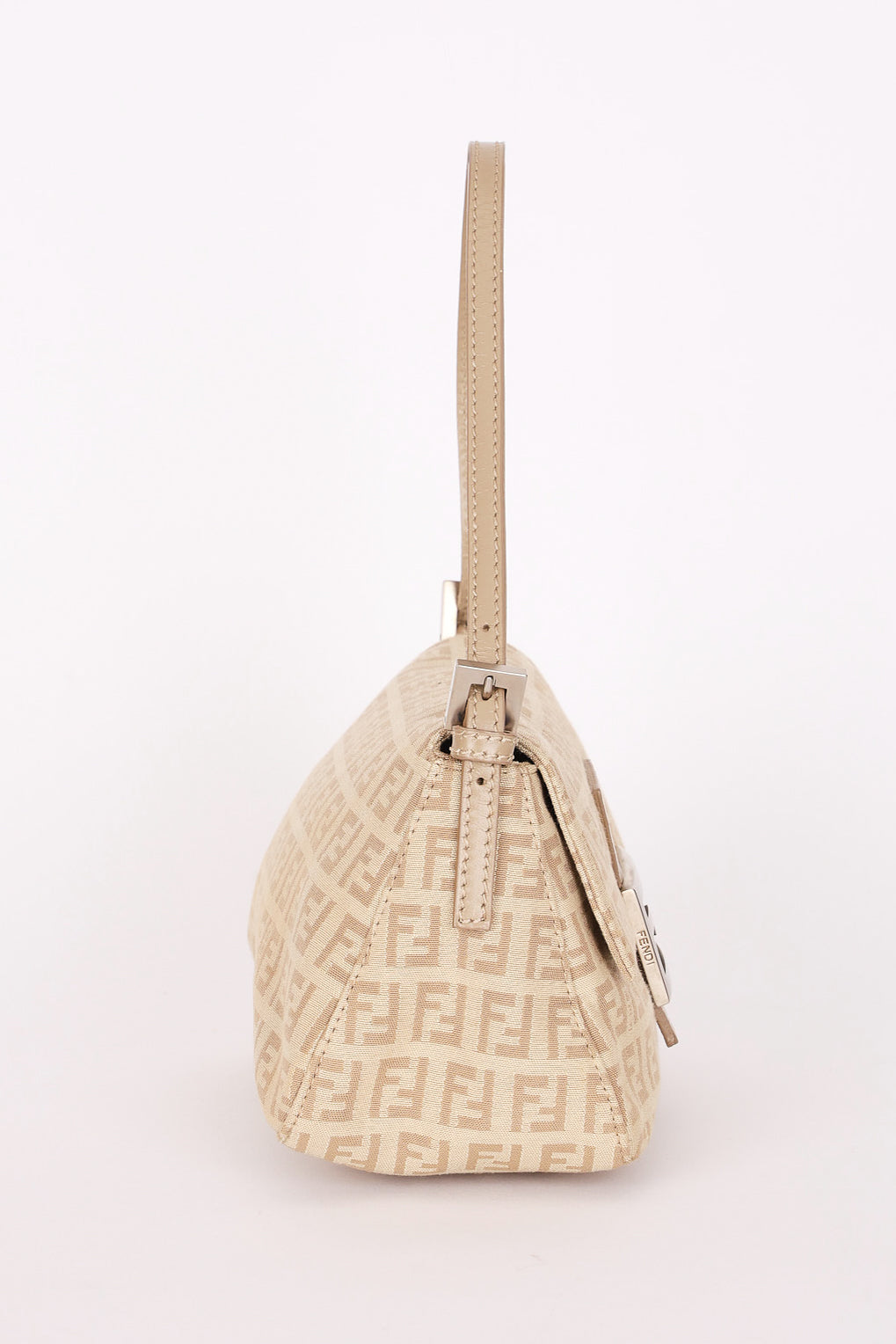 Fendi Zucchino Mini Mamma Baguette Coated Canvas