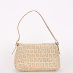 Fendi Zucchino Mini Mamma Baguette Coated Canvas