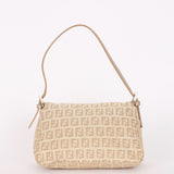 Fendi Zucchino Mini Mamma Baguette Coated Canvas
