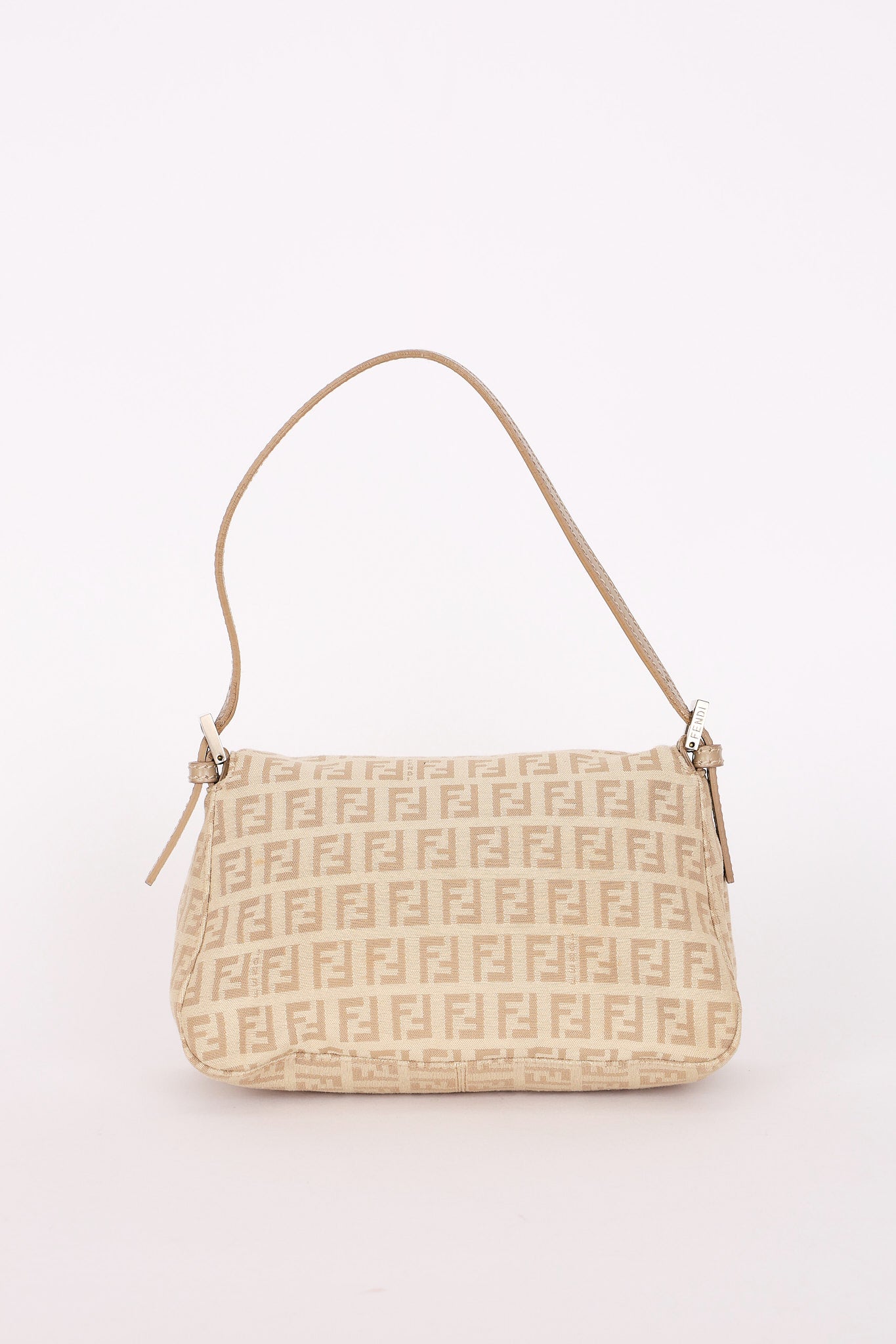 Fendi Zucchino Mini Mamma Baguette Coated Canvas