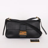Fendi Vitello Flamingo Enamel Baguette Bag GHW