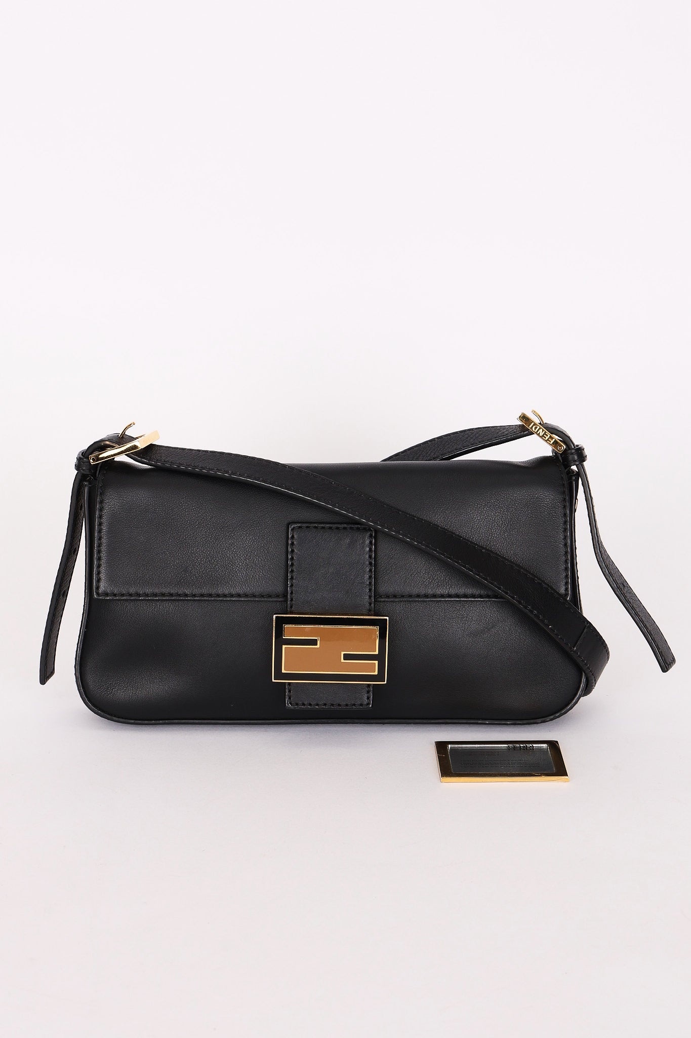 Fendi Vitello Flamingo Enamel Baguette Bag GHW