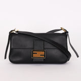 Fendi Vitello Flamingo Enamel Baguette Bag GHW