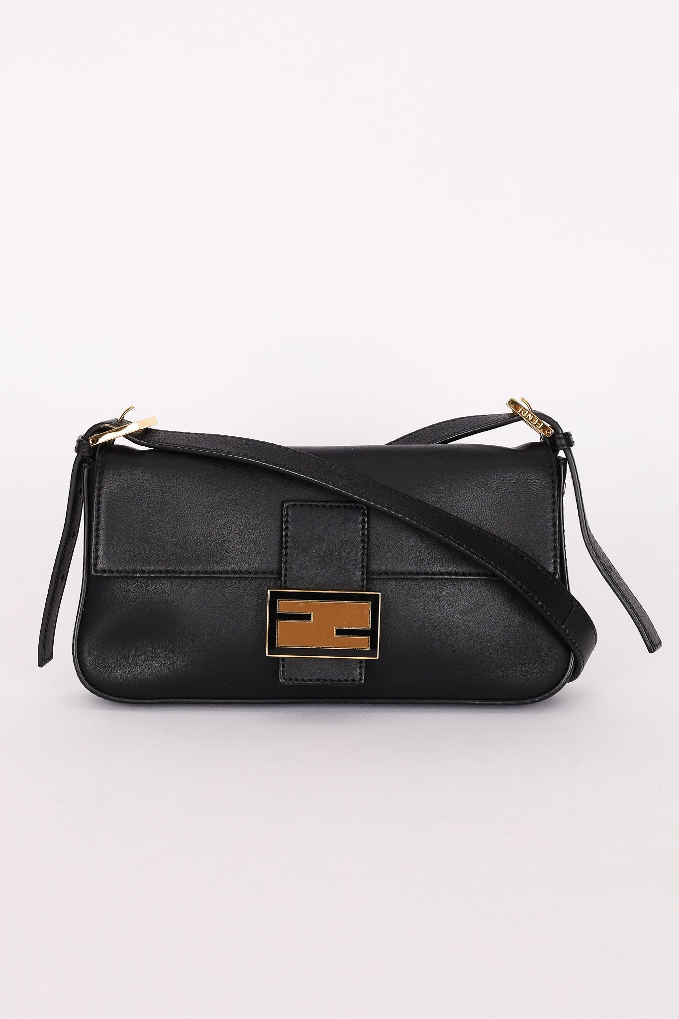 Fendi Vitello Flamingo Enamel Baguette Bag GHW