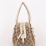 Gucci Monogram Trophy Flower Boston Bag