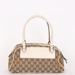 Gucci Monogram Trophy Flower Boston Bag