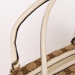 Gucci Monogram Trophy Flower Boston Bag