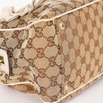 Gucci Monogram Trophy Flower Boston Bag