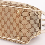 Gucci Monogram Trophy Flower Boston Bag
