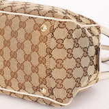 Gucci Monogram Trophy Flower Boston Bag