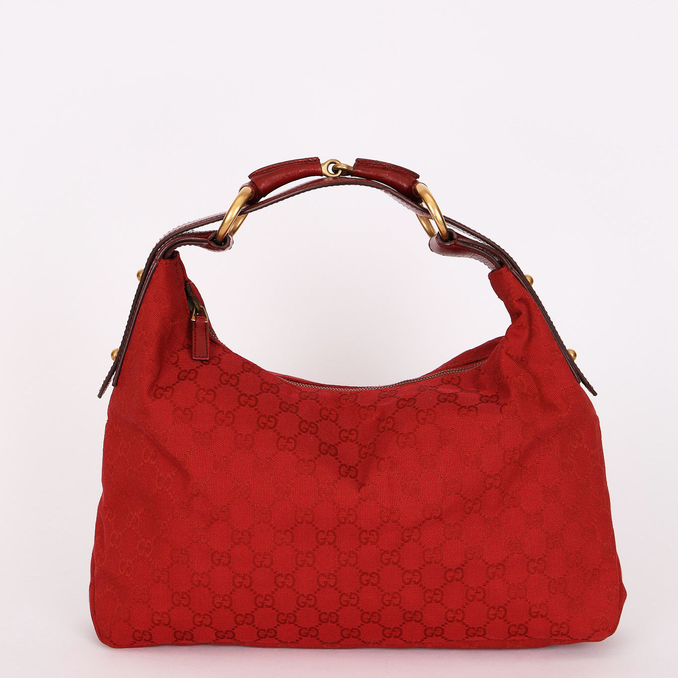 Gucci Horsebit Hobo Red
