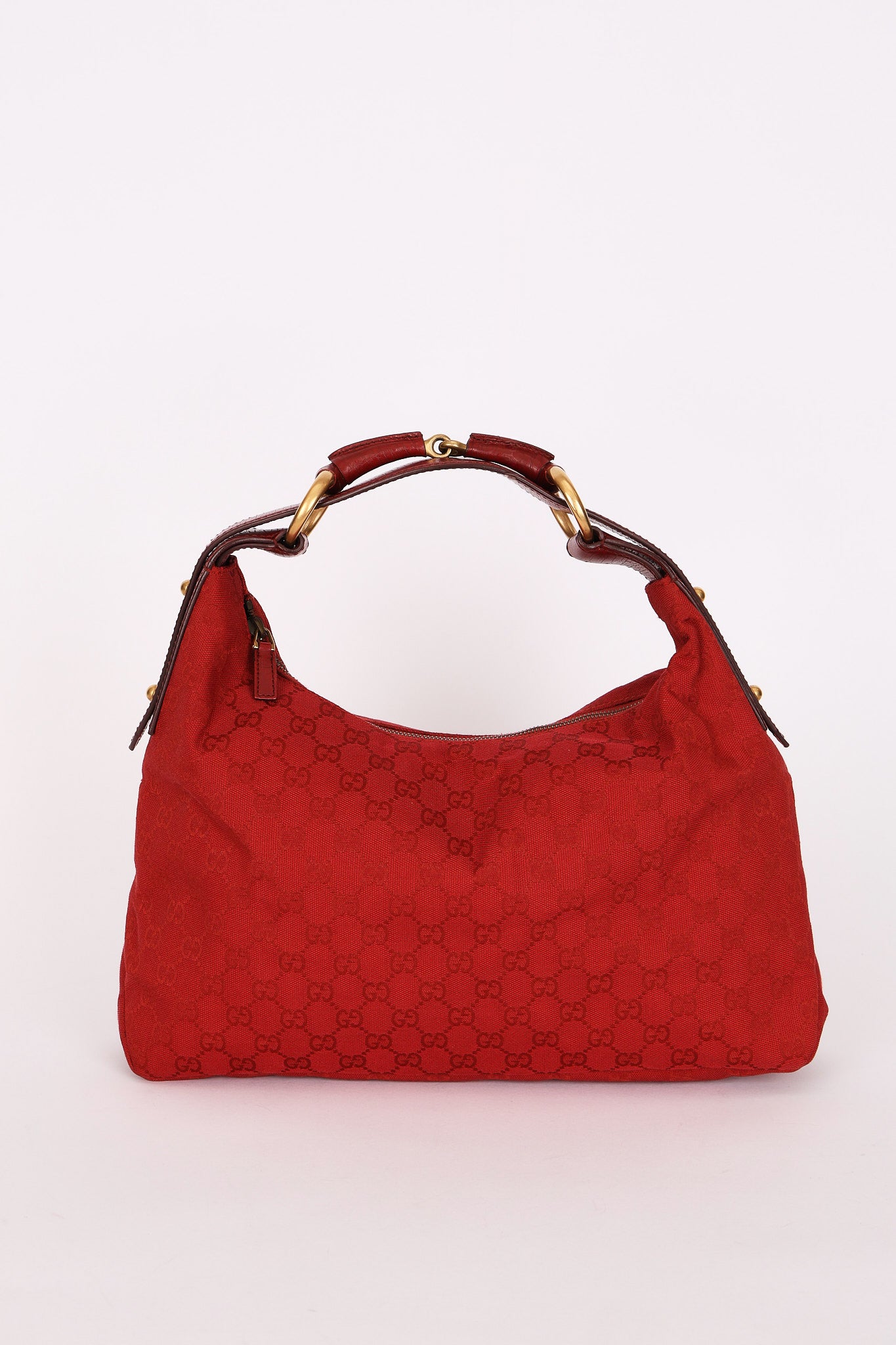 Gucci Horsebit Hobo Red