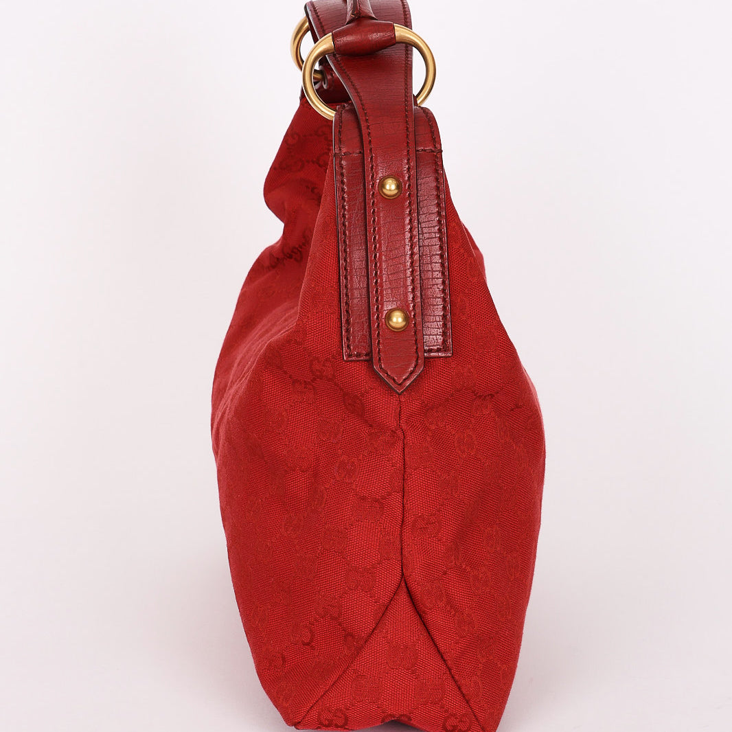 Gucci Horsebit Hobo Red