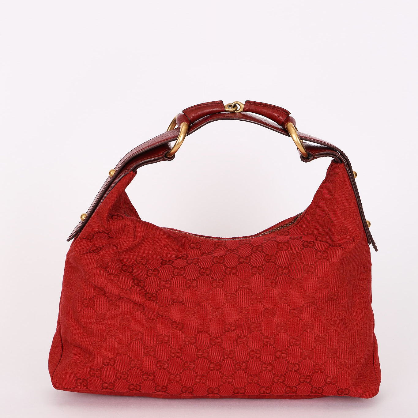 Gucci Horsebit Hobo Red