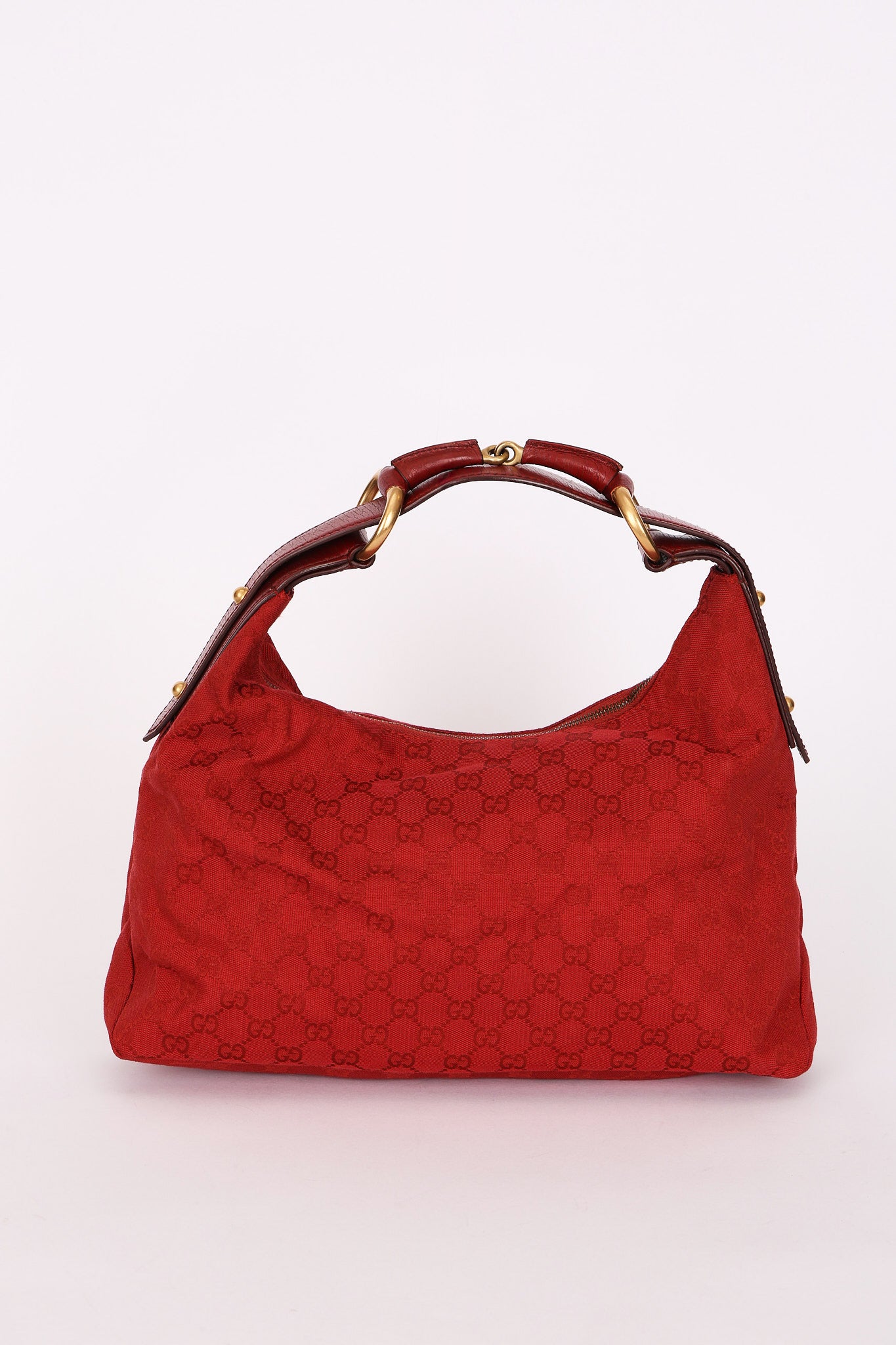 Gucci Horsebit Hobo Red