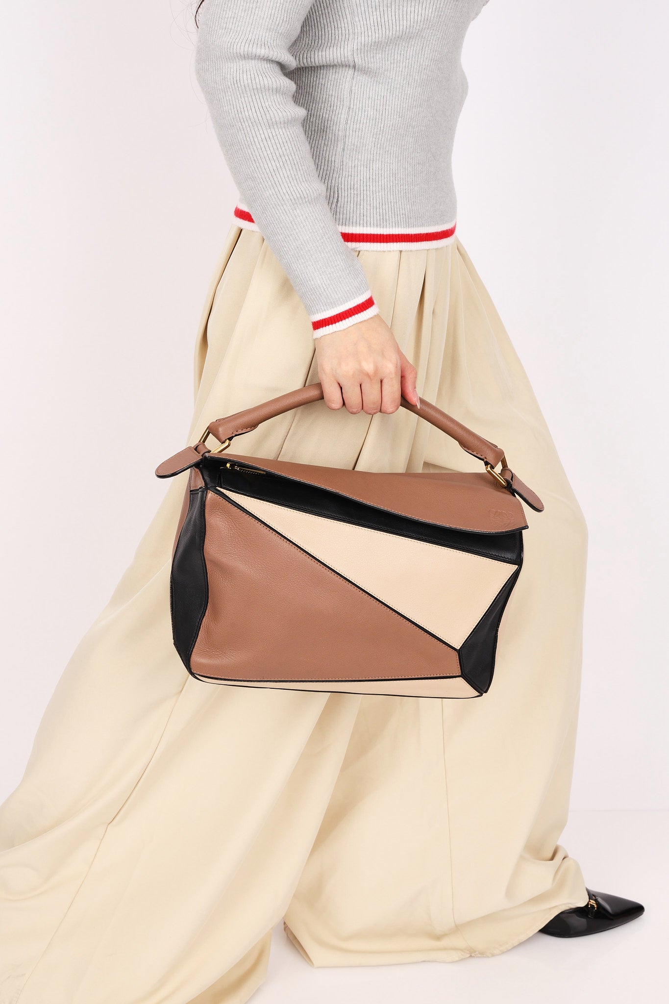 Loewe Medium Tricolor Puzzle Bag