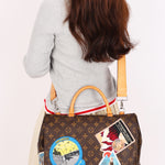 Limited Edition Louis Vuitton x Cindy Sherman Monogram Camera Messenger Bag with Patches 2014