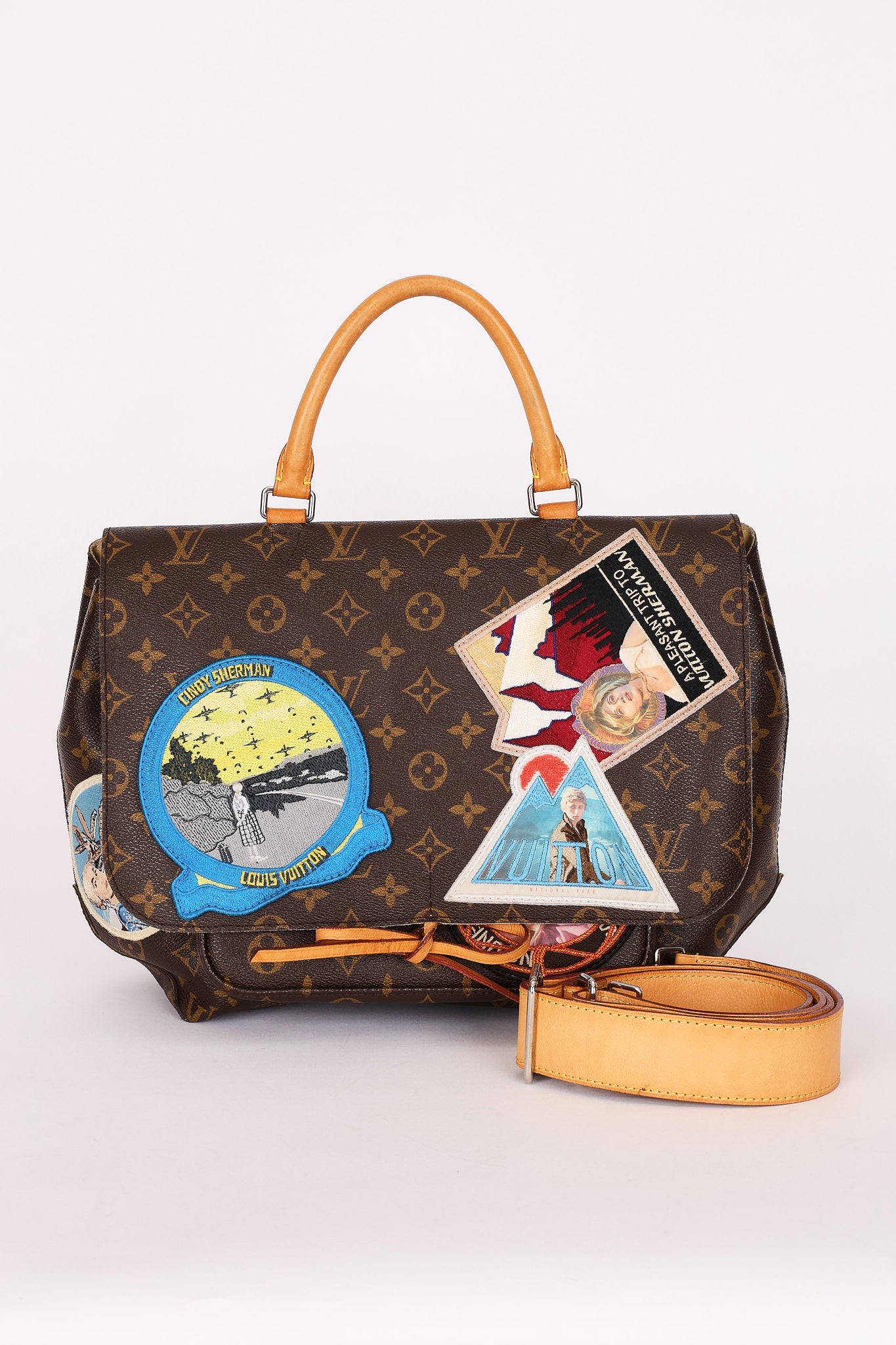Limited Edition Louis Vuitton x Cindy Sherman Monogram Camera Messenger Bag with Patches 2014