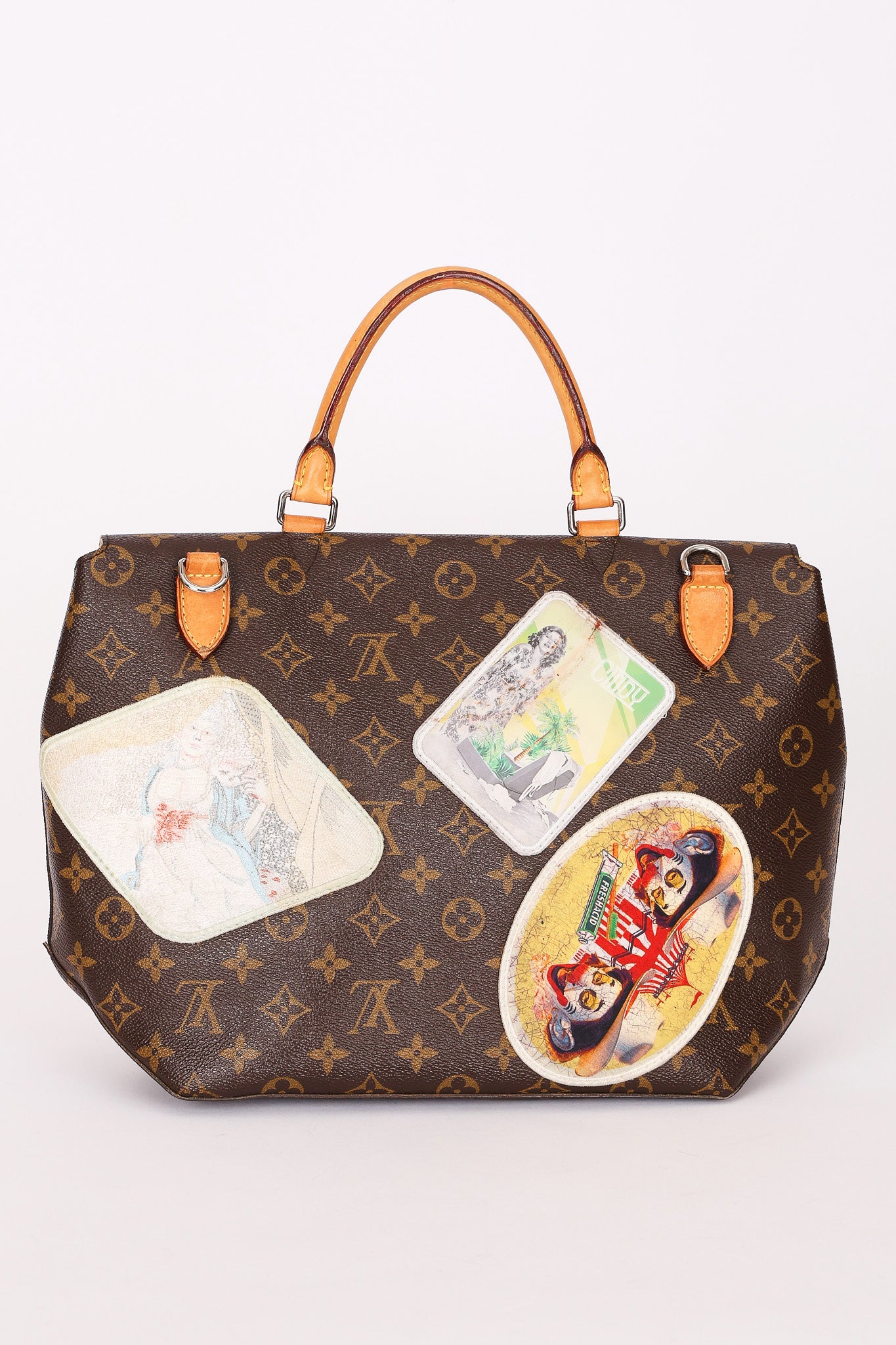 Limited Edition Louis Vuitton x Cindy Sherman Monogram Camera Messenger Bag with Patches 2014