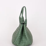 Bottega Veneta Intrecciato Top Handle Bag Sage Green