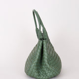 Bottega Veneta Intrecciato Top Handle Bag Sage Green
