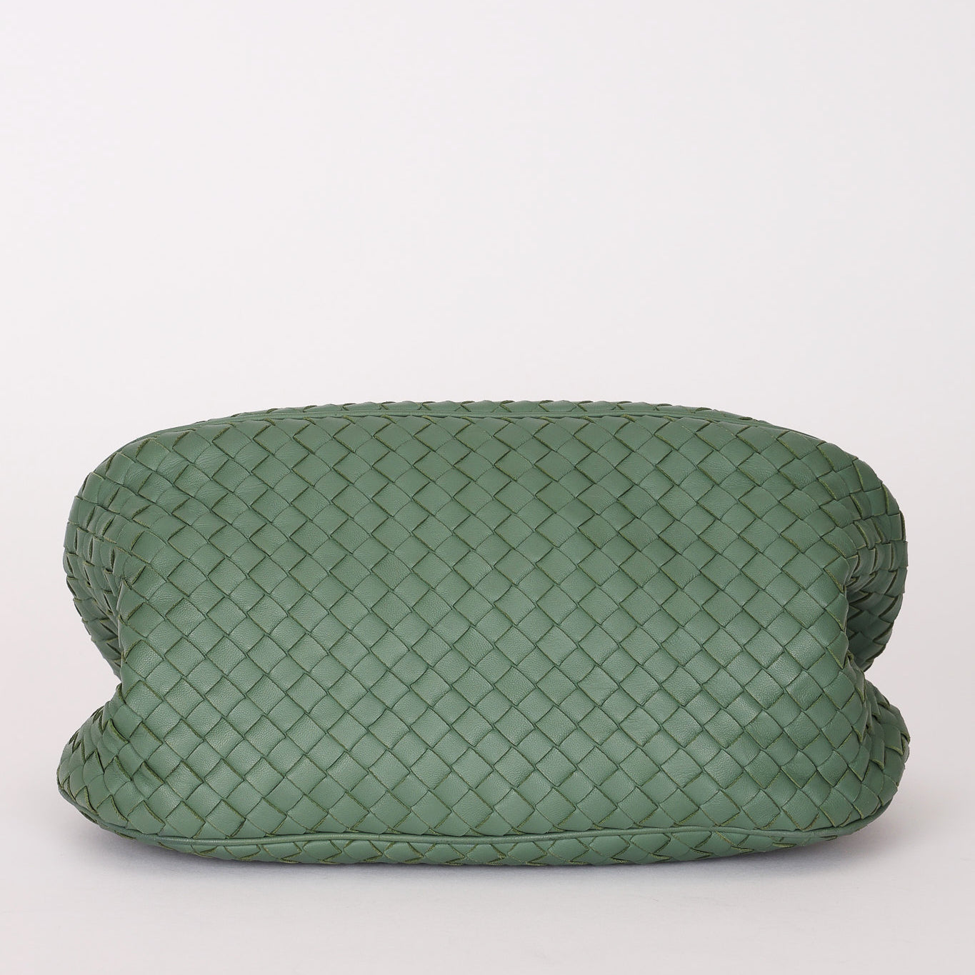 Bottega Veneta Intrecciato Top Handle Bag Sage Green