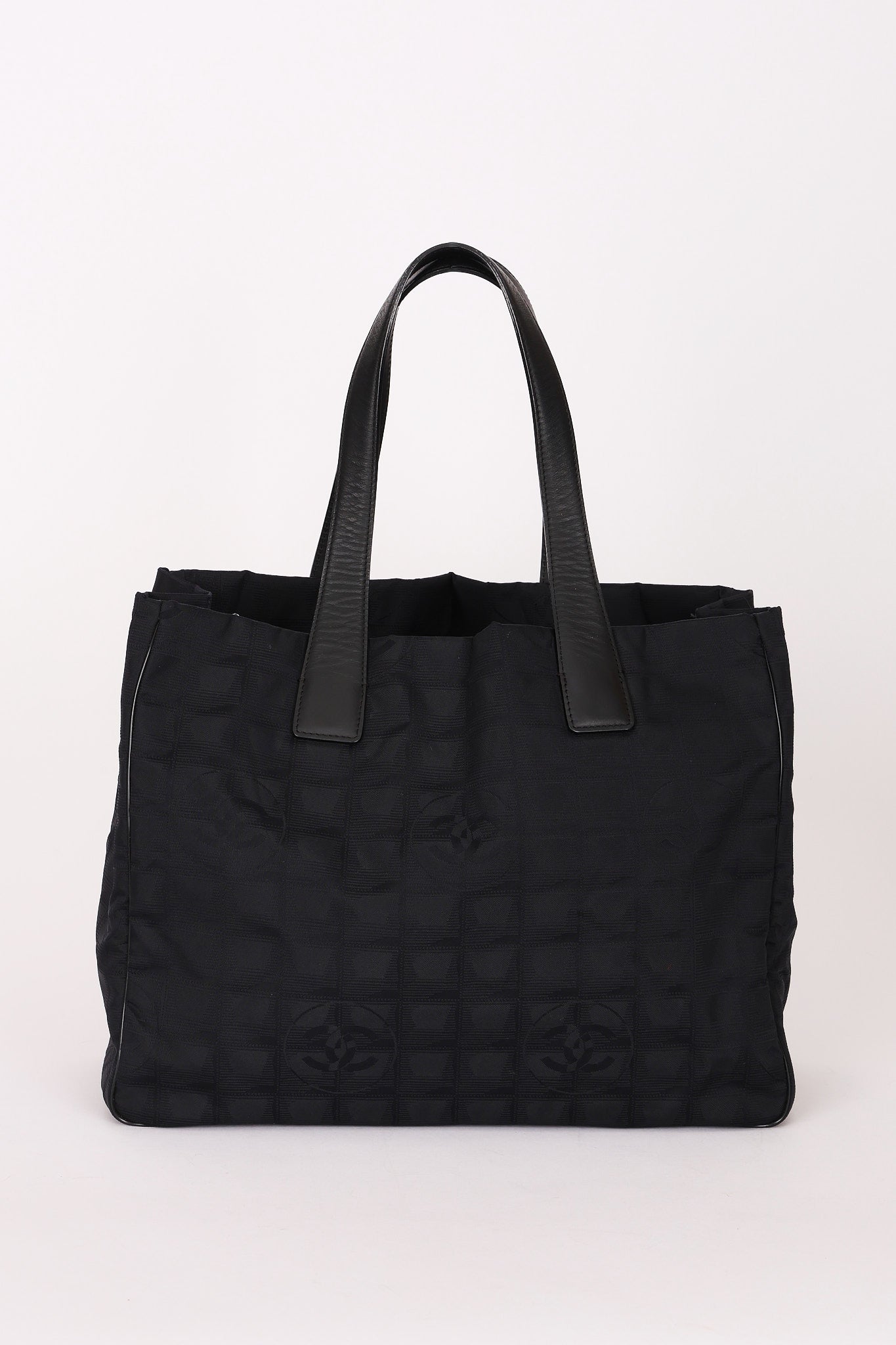 Chanel Chocolate Bar Tote Black Nylon