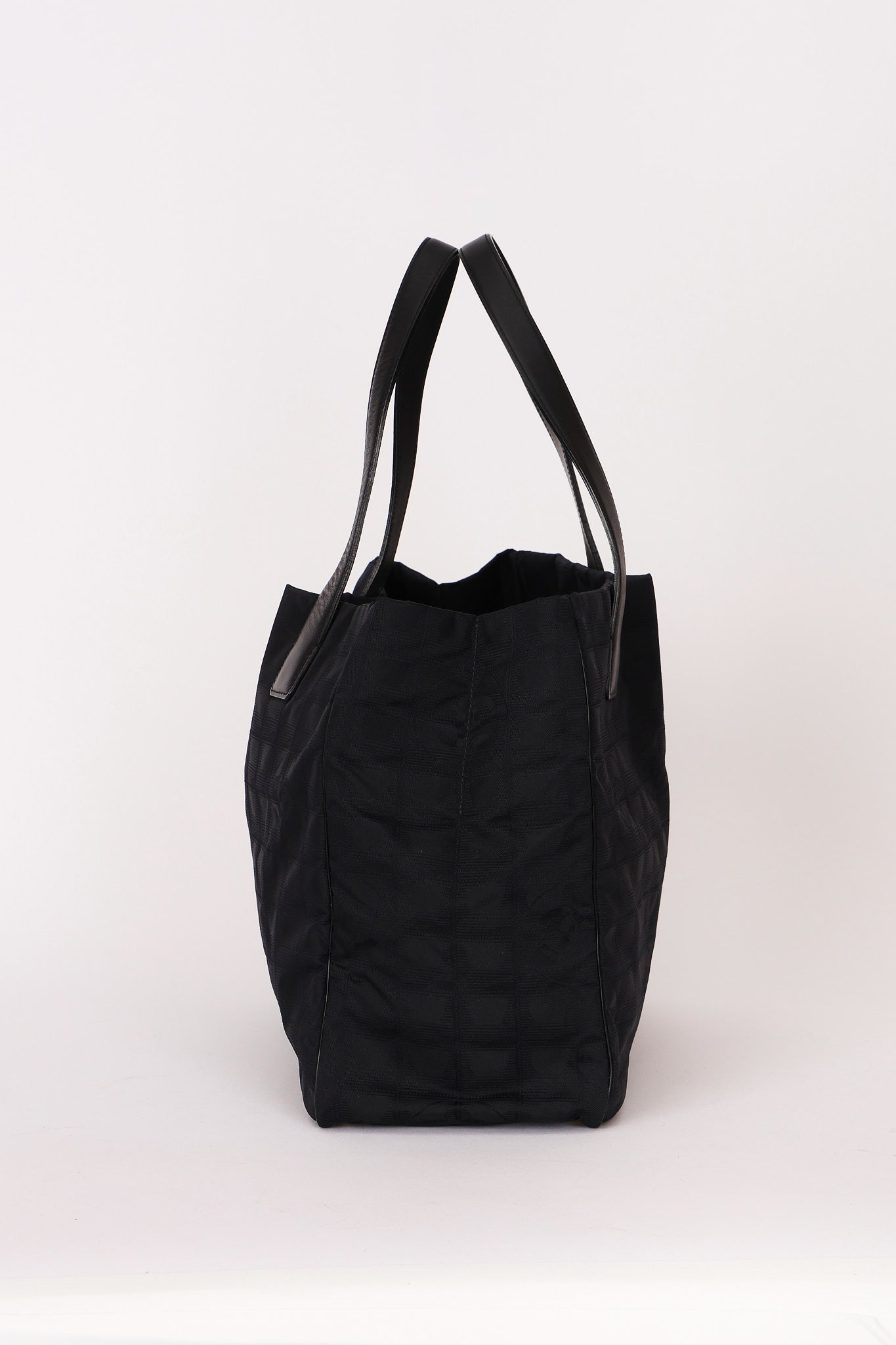 Chanel Chocolate Bar Tote Black Nylon